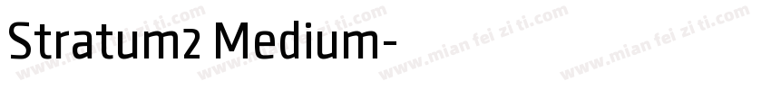 Stratum2 Medium字体转换